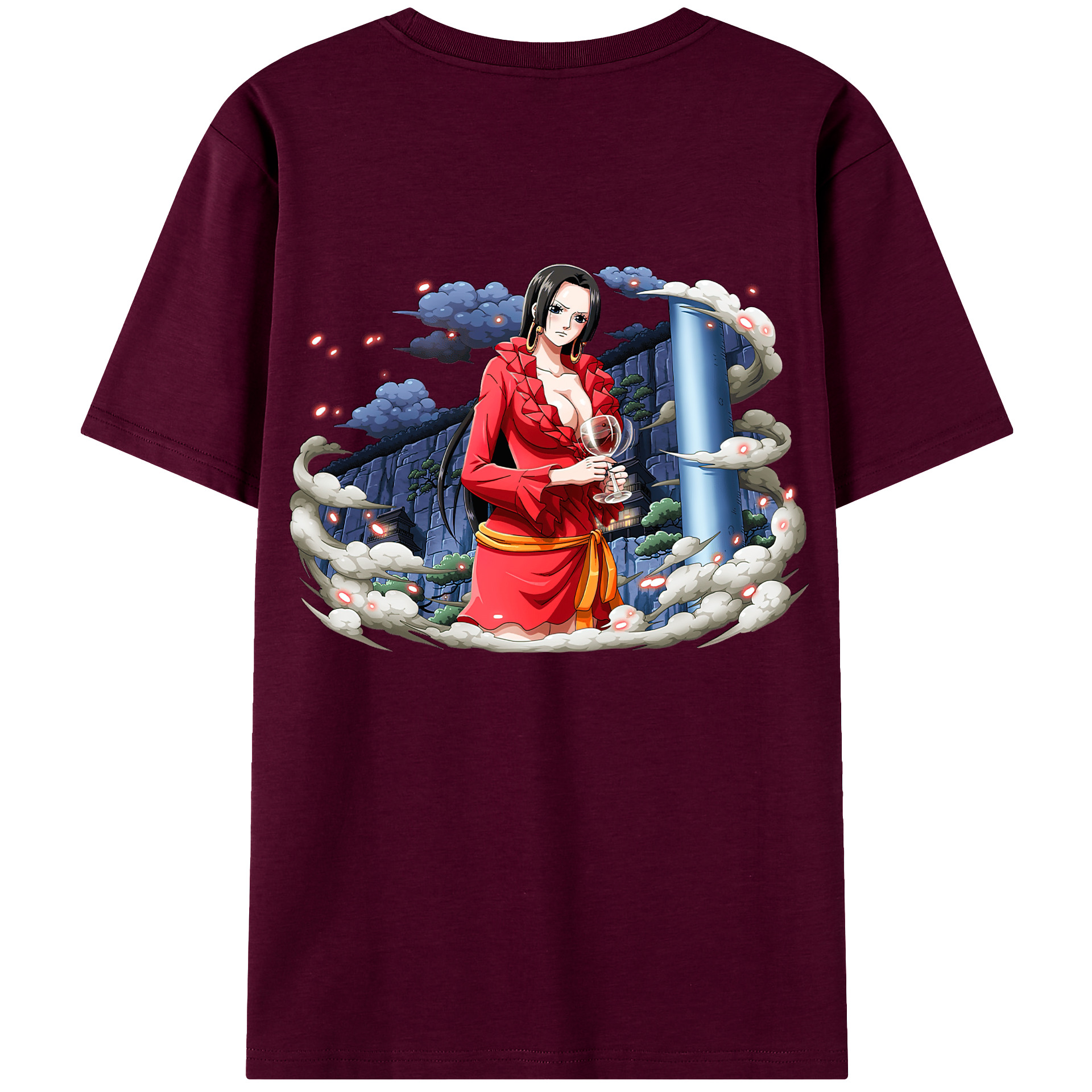 ワンピース ボア・ハンコック ONE PIECE Boa·Hancock レディース半袖Tシャツ(バックプリント)